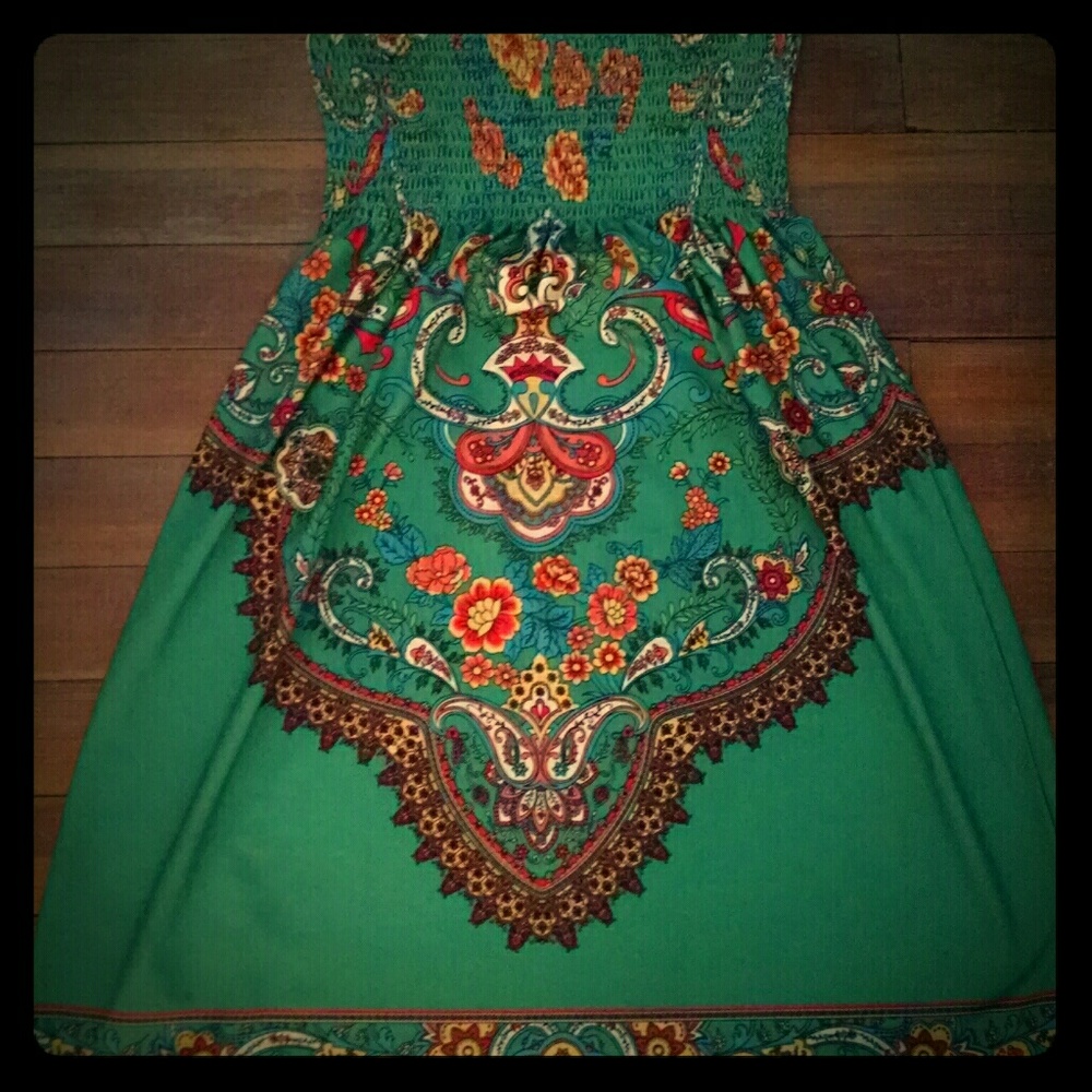 Silk Boho dress
